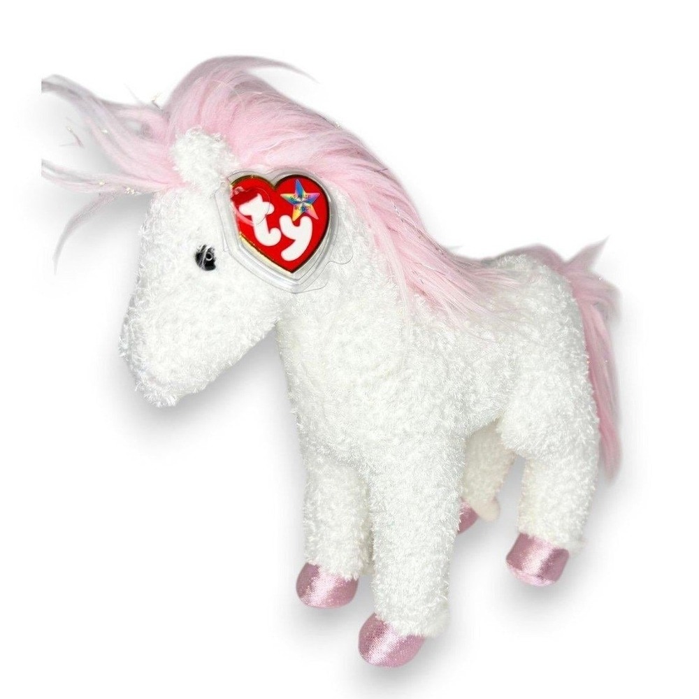 Avalon the Unicorn | Enchanted Dreamer | Mint Heart Tag TY Beanie Buddy